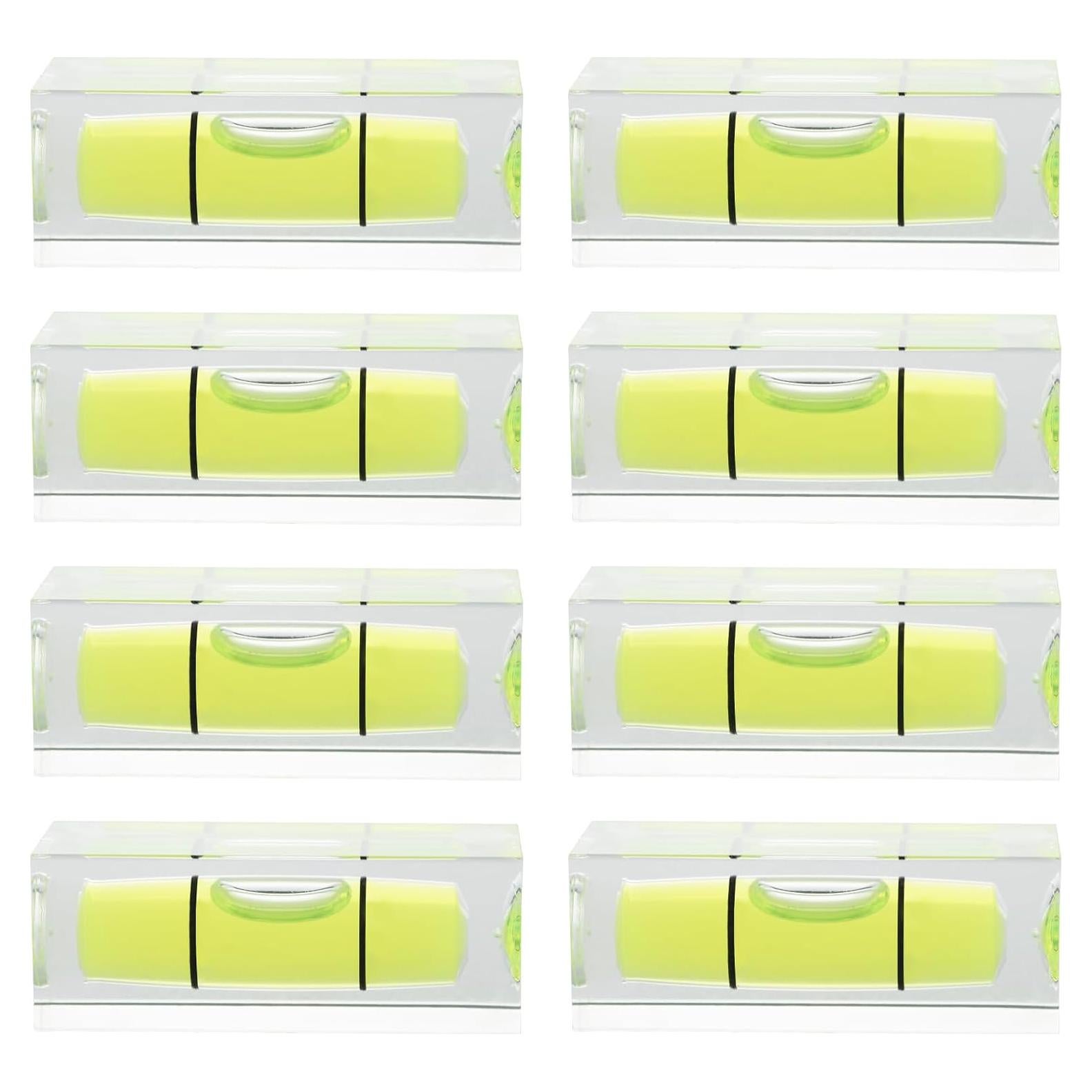Nivel de Burbuja Mini JYK 8 Piezas 15x40mm Acrílico