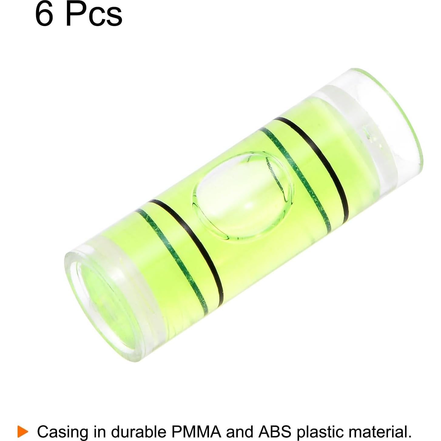 Nivel de Burbuja Cilíndrico HARFINGTON 9mm 6 Piezas Verde