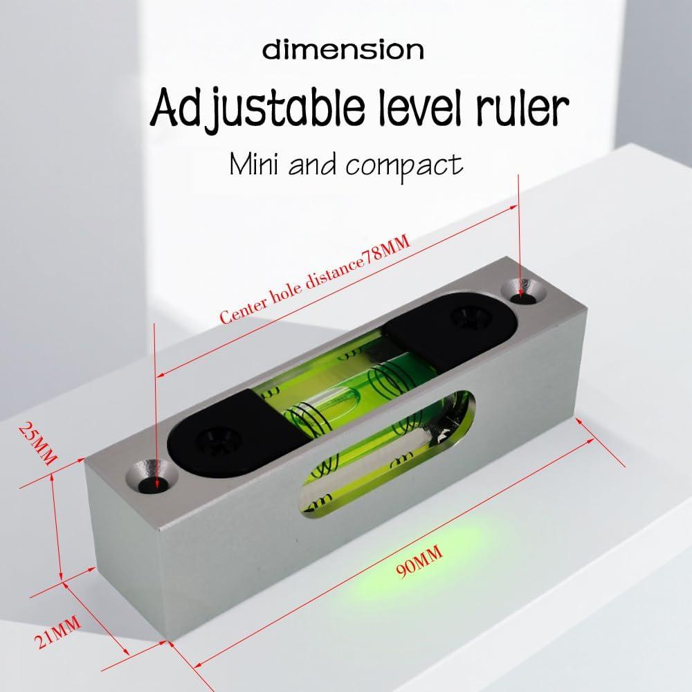 Nivel de burbuja magnético The Yan He 90mm alta precisión