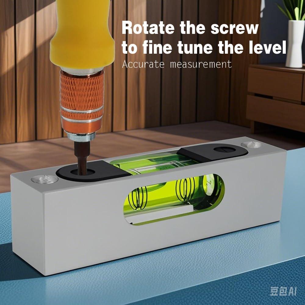 Nivel de burbuja magnético The Yan He 90mm alta precisión