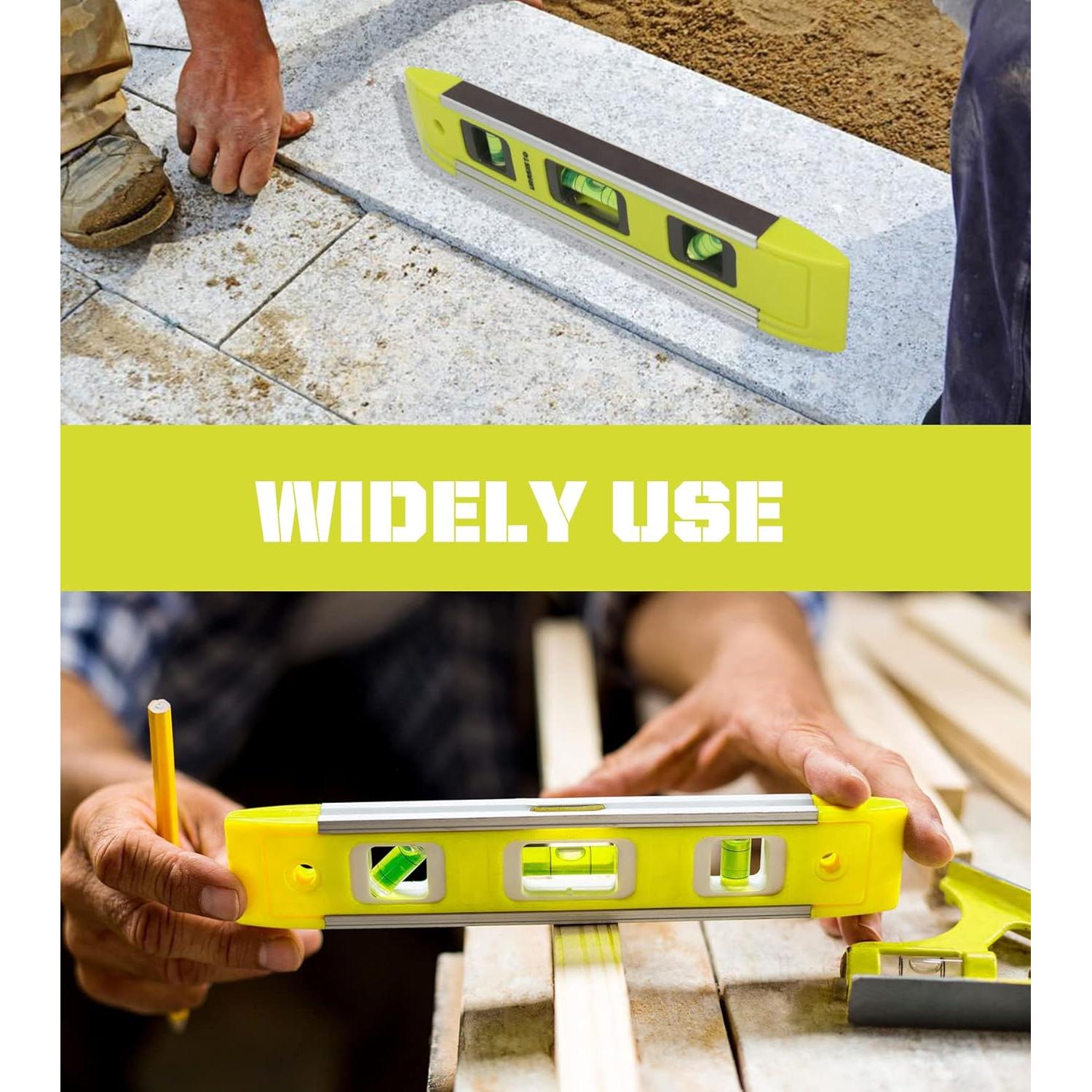 Nivel de Torpedo Magnético DIFFLIFE 225mm Aluminio Verde