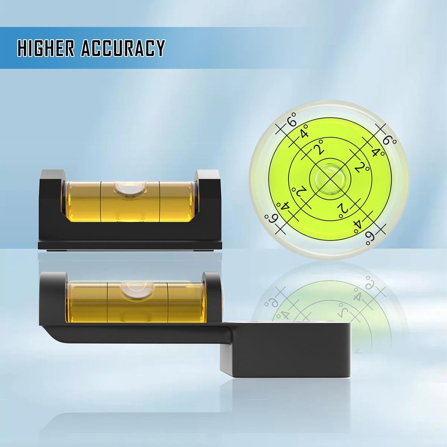 Professional Magnetic Scope Leveling Kit Scope Bubble Level Tool Scope Mounting Kit, 3 Pieces (Brown)