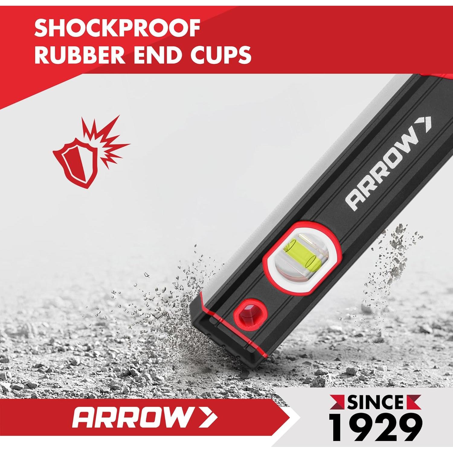 Nivel Torpedo Magnético 40.64 cm Arrow Aluminio