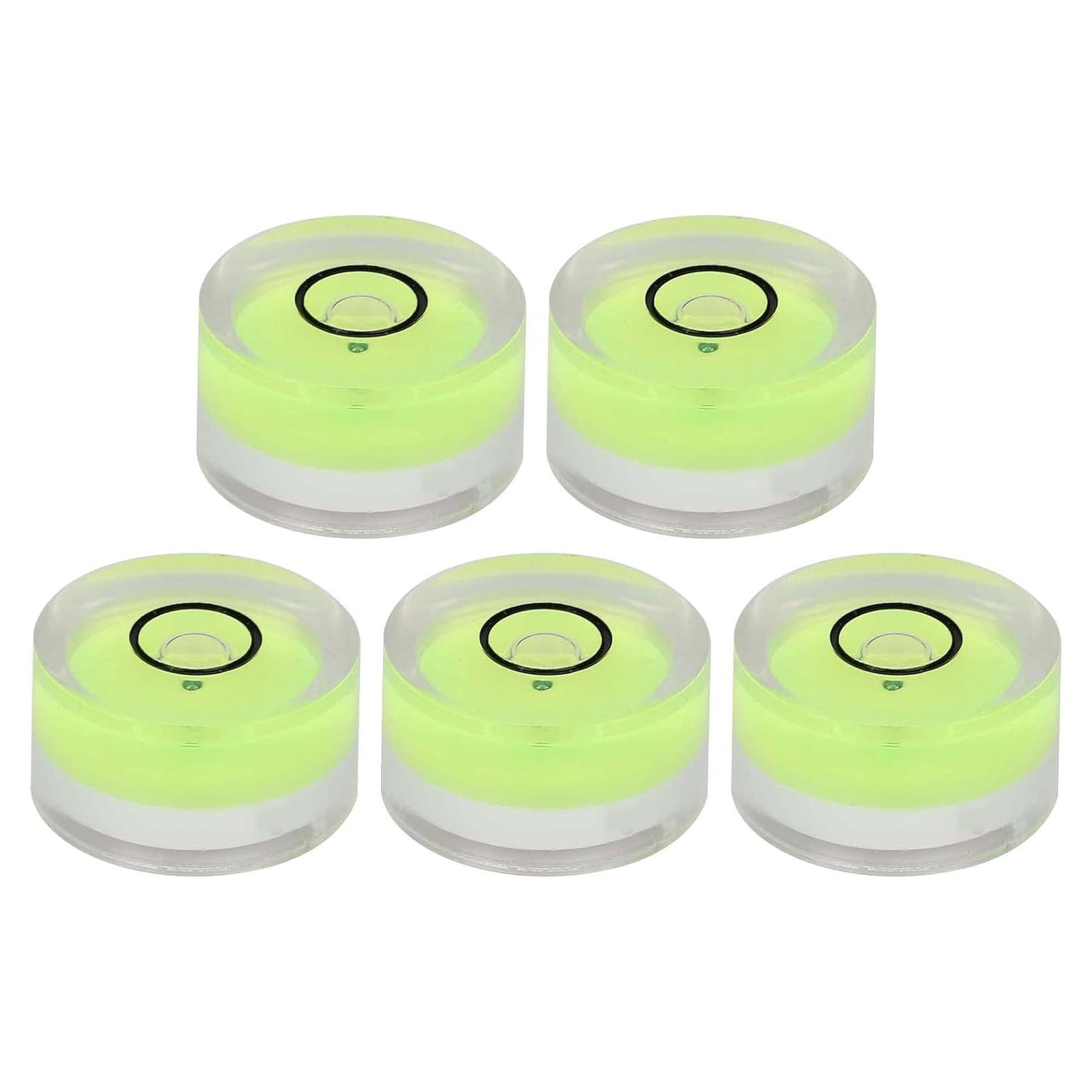 Mini Nivel de Burbuja 5 Piezas AYNEFY 15mm ABS Transparente