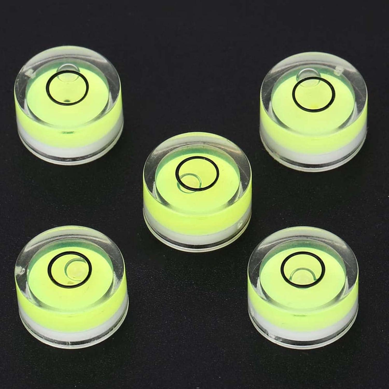 Mini Nivel de Burbuja 5 Piezas AYNEFY 15mm ABS Transparente