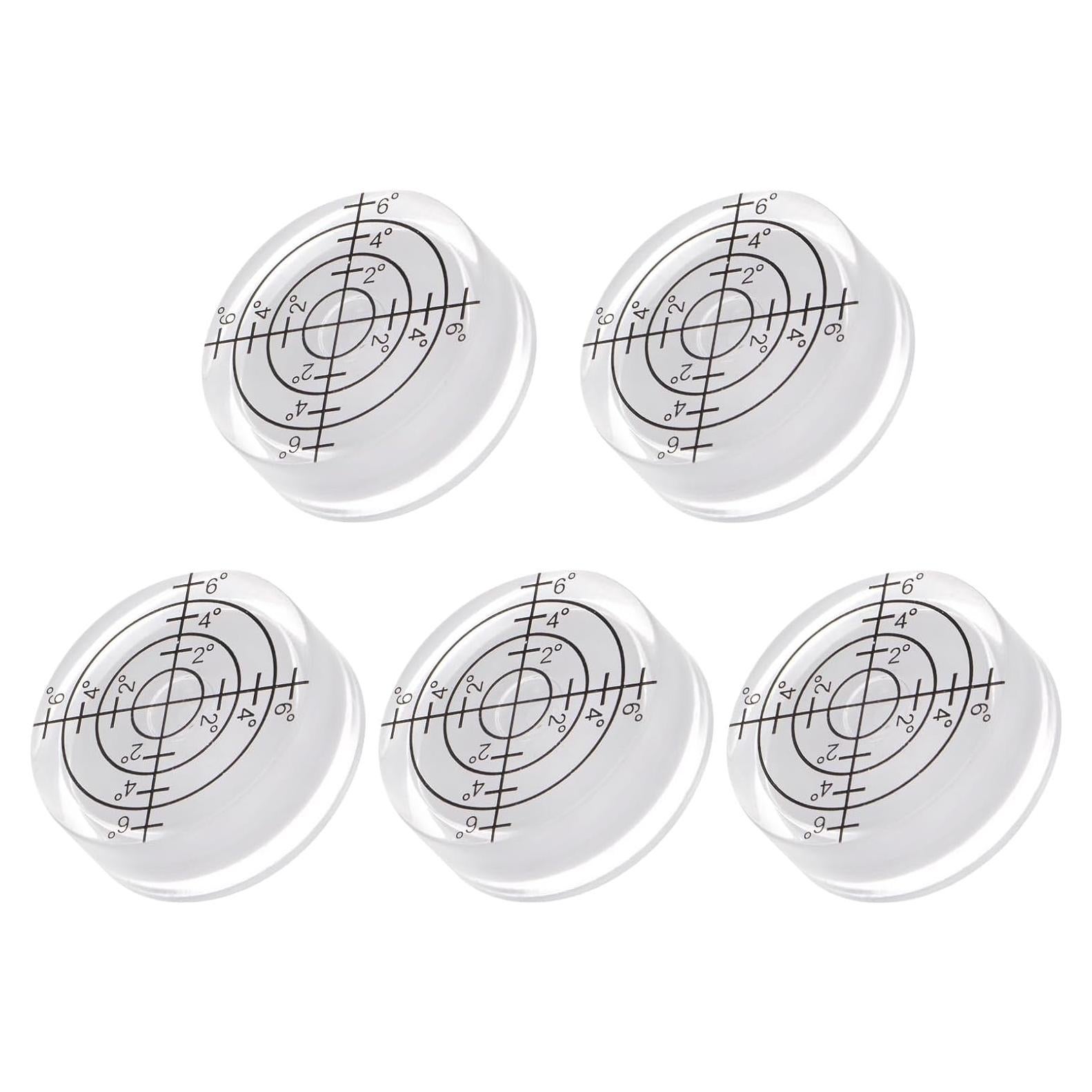 5 Piezas Nivel de Burbuja Circular 32mm Kozelo - Mini Herramienta