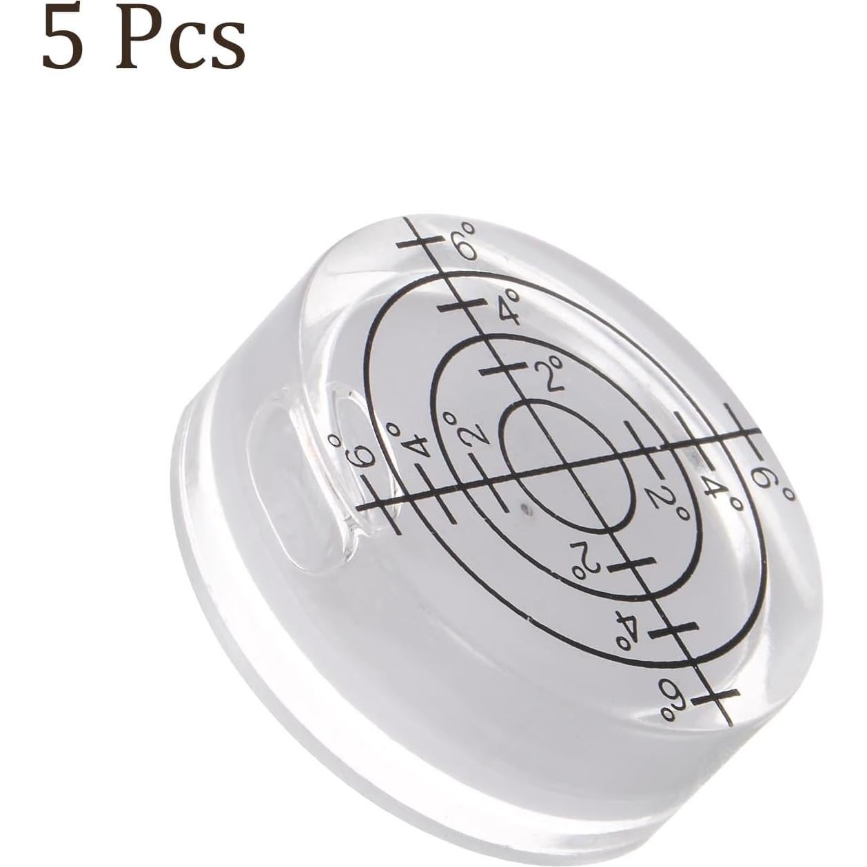 5 Piezas Nivel de Burbuja Circular 32mm Kozelo - Mini Herramienta