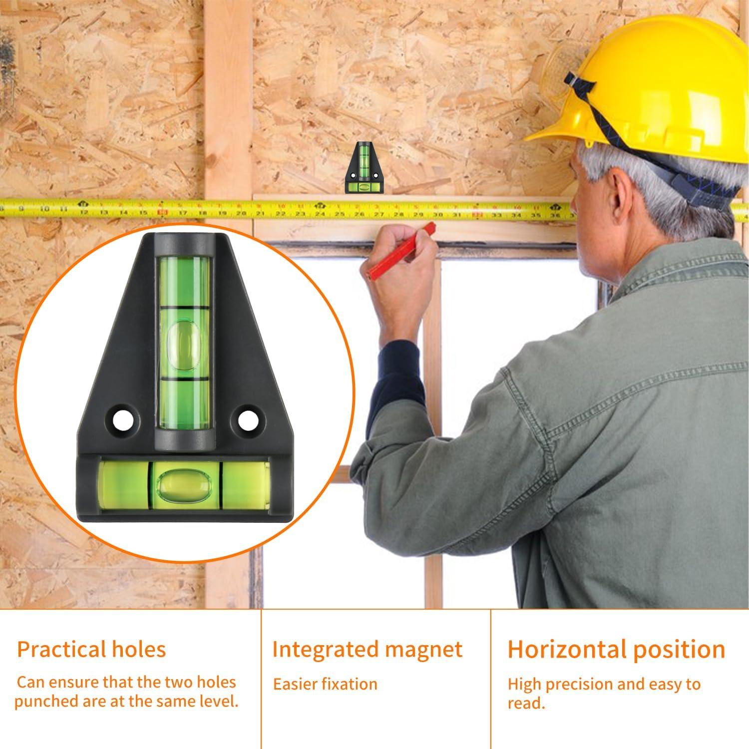 Juego de Herramientas de Nivel 4-en-1 Tiasou - Portátil y Magnético