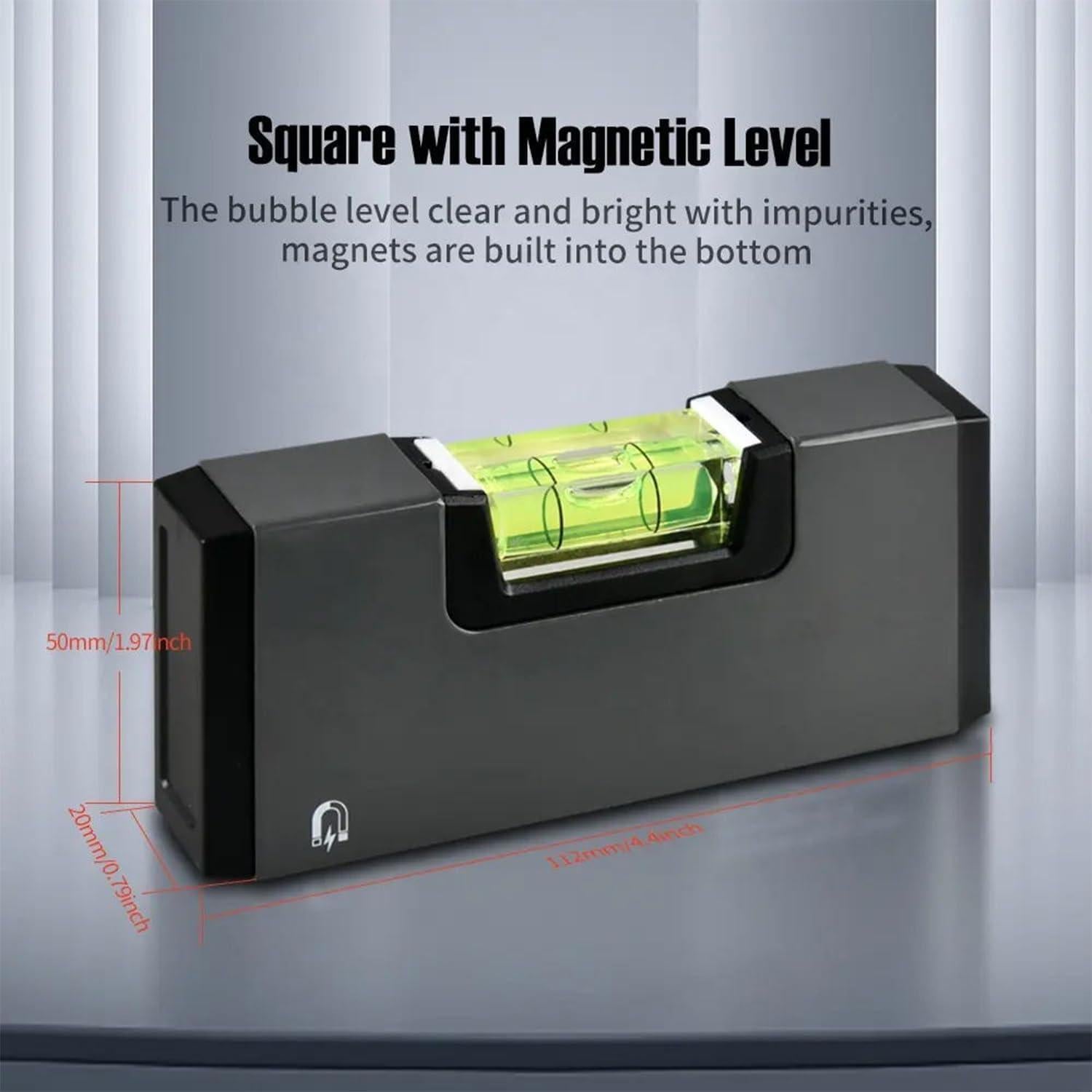 Juego de Herramientas de Nivel 4-en-1 Tiasou - Portátil y Magnético