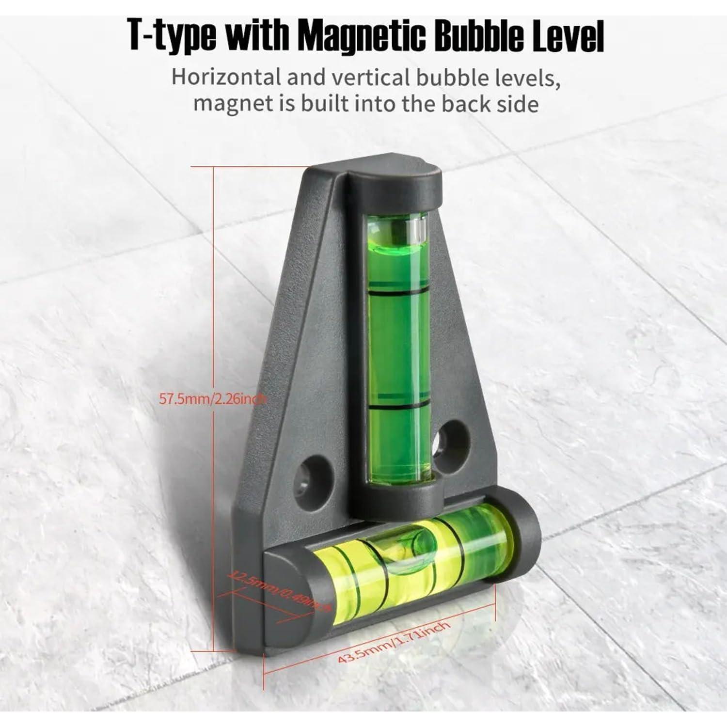 Juego de Herramientas de Nivel 4-en-1 Tiasou - Portátil y Magnético