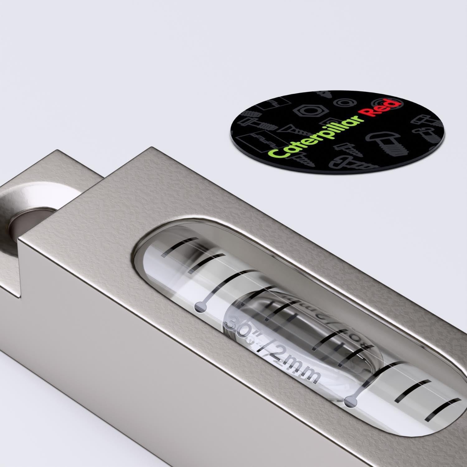 Nivel de Burbuja Espiritual Caterpillar Red 66mm Claro