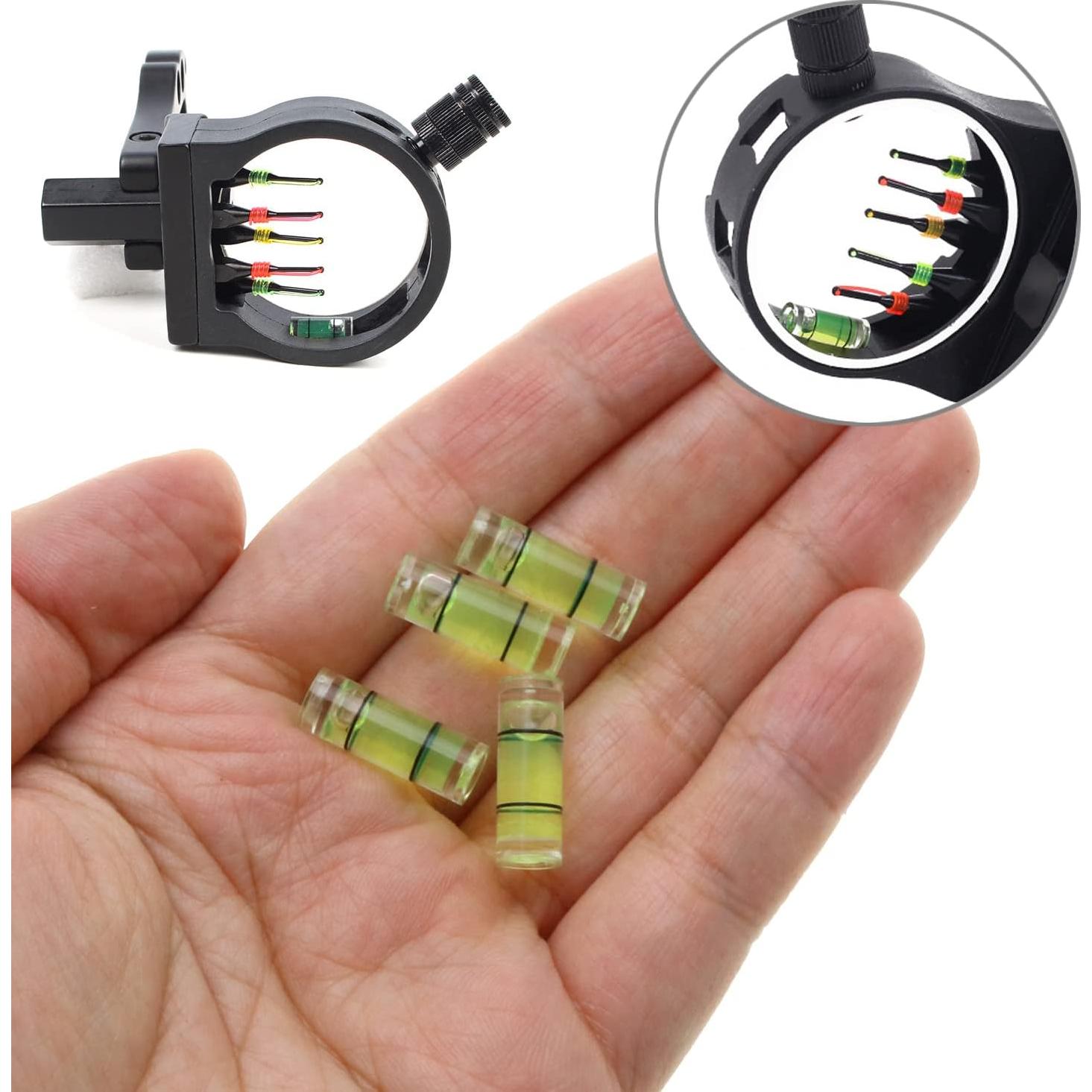 20 Niveles de Burbuja Cilíndricos Mini LUORNG 6.5mm