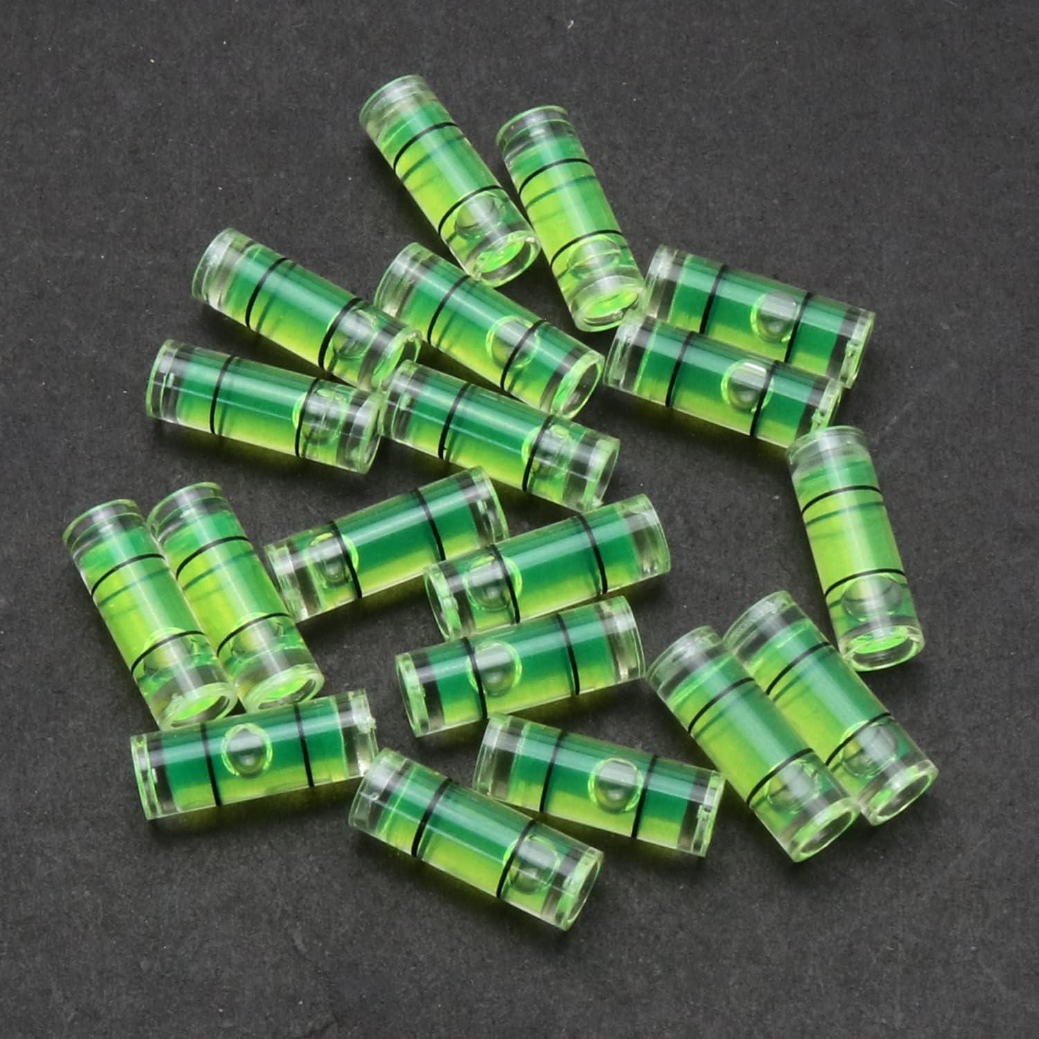 20 Niveles de Burbuja Cilíndricos Mini LUORNG 6.5mm