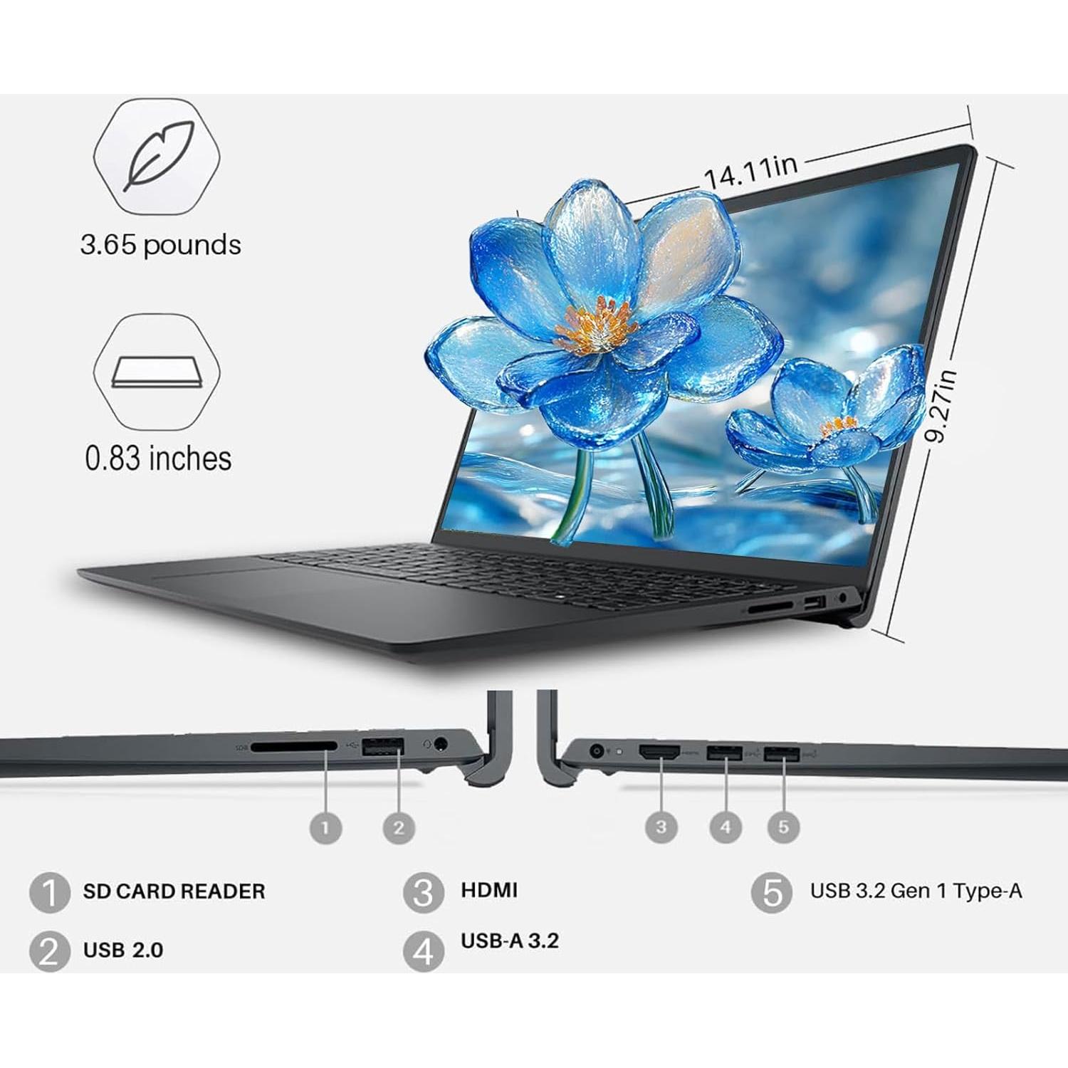 Dell Inspiron 15 3520 Portátil 15.6" FHD, Intel i5, 16GB RAM