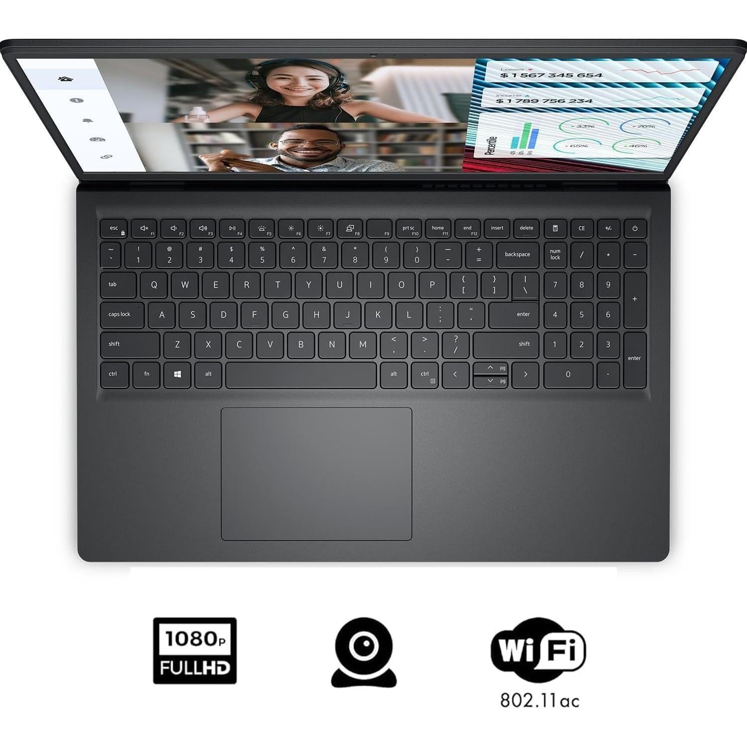 Dell Inspiron 15 3520 Portátil 15.6" FHD, Intel i5, 16GB RAM