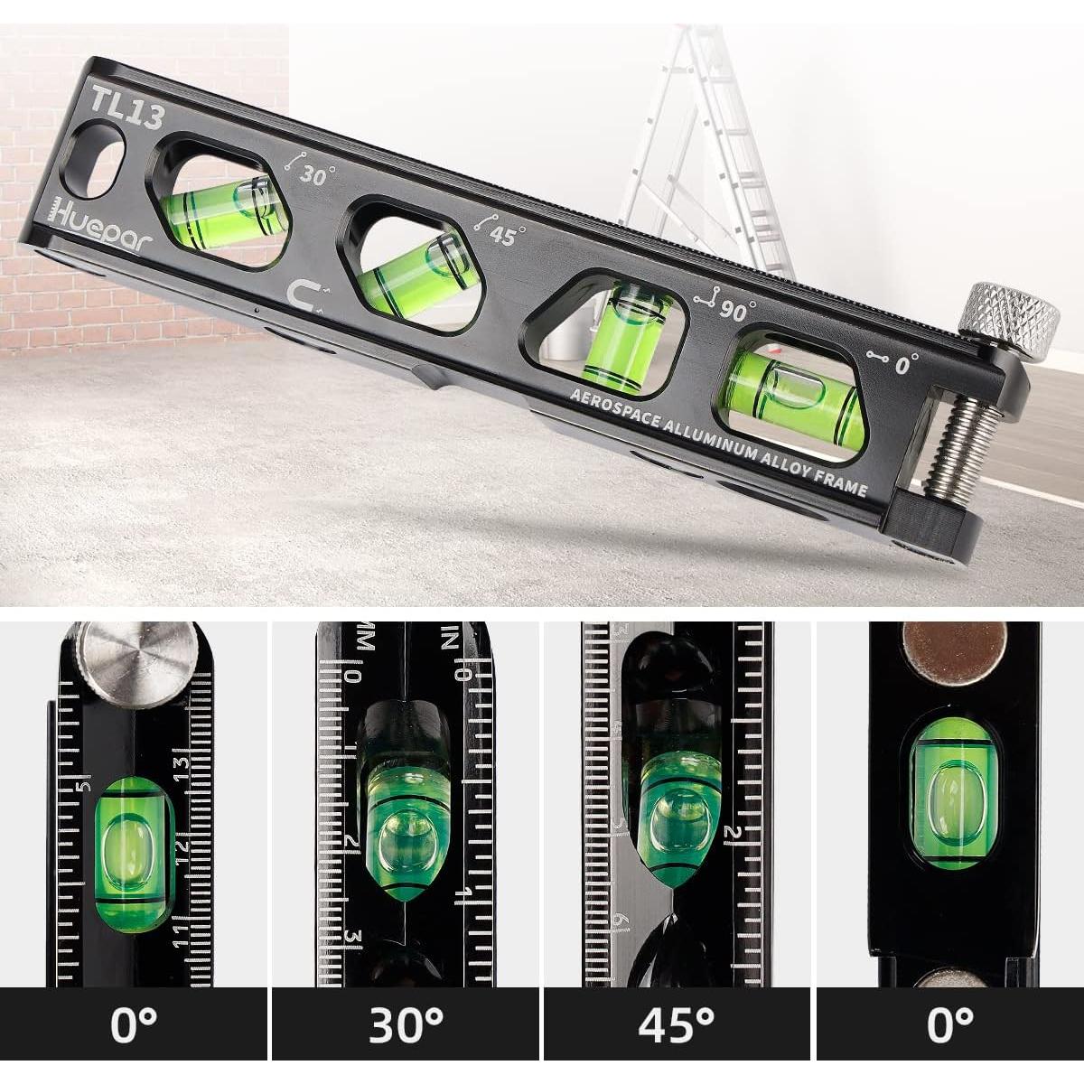 Nivel Torpedo Huepar TL13 Magnético 15.7 cm 4 Viales