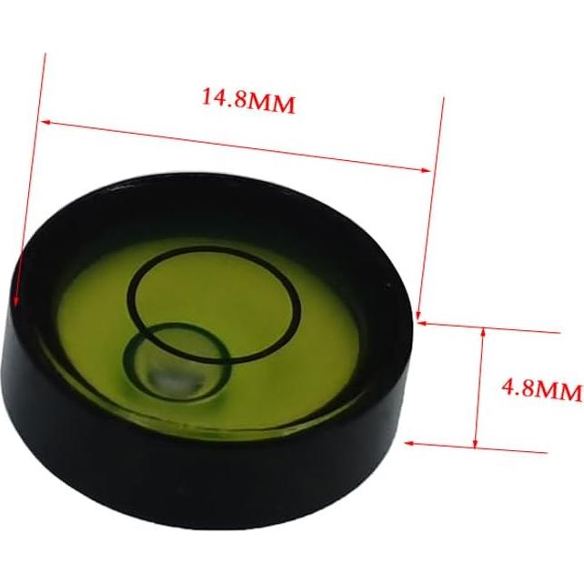 Mini nivel de burbuja horizontal The Yan He 14.8mm aluminio