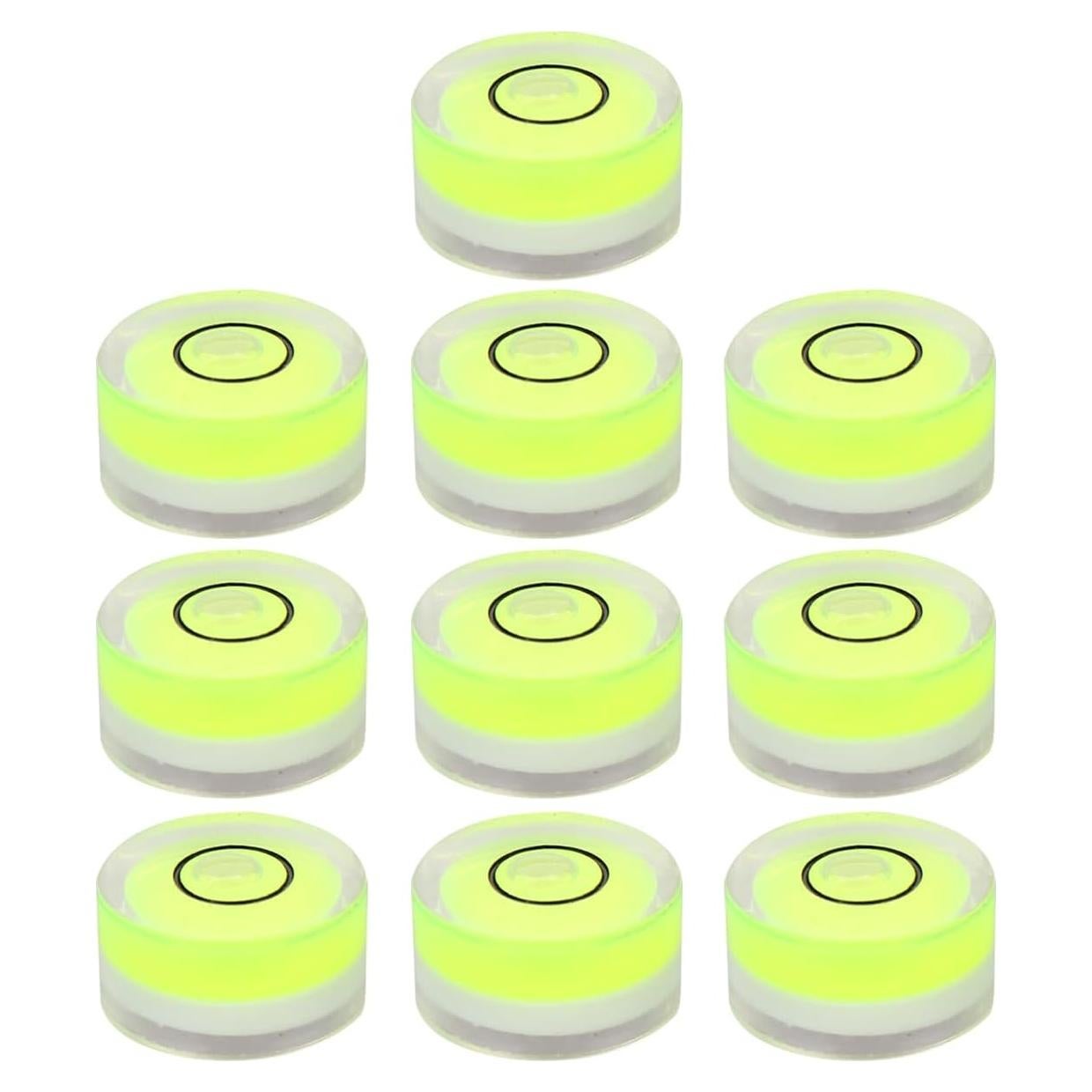 Nivel de Burbuja Circular ULTECHNOVO 18x9mm Verde - 10 Pcs