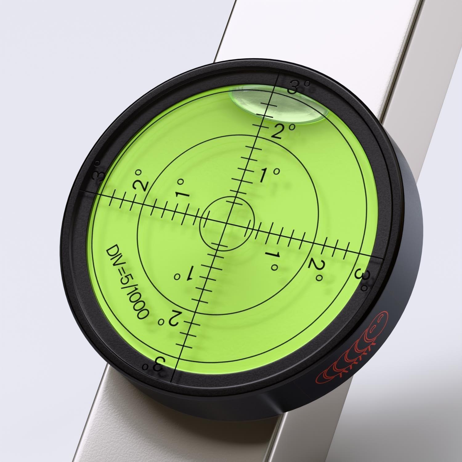 Nivel de Burbuja Magnético Circular Caterpillar Red 60mm Verde