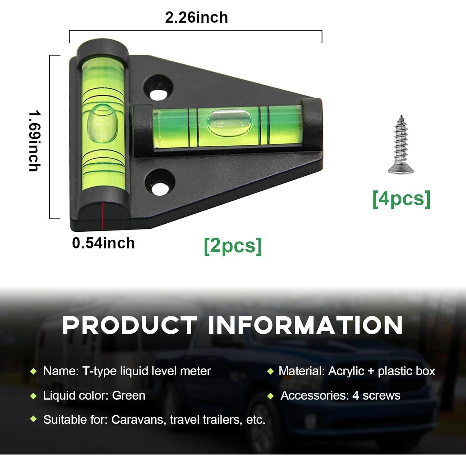 Niveladores Magnéticos para RV Yourkar 2 Pcs Ajuste Universal