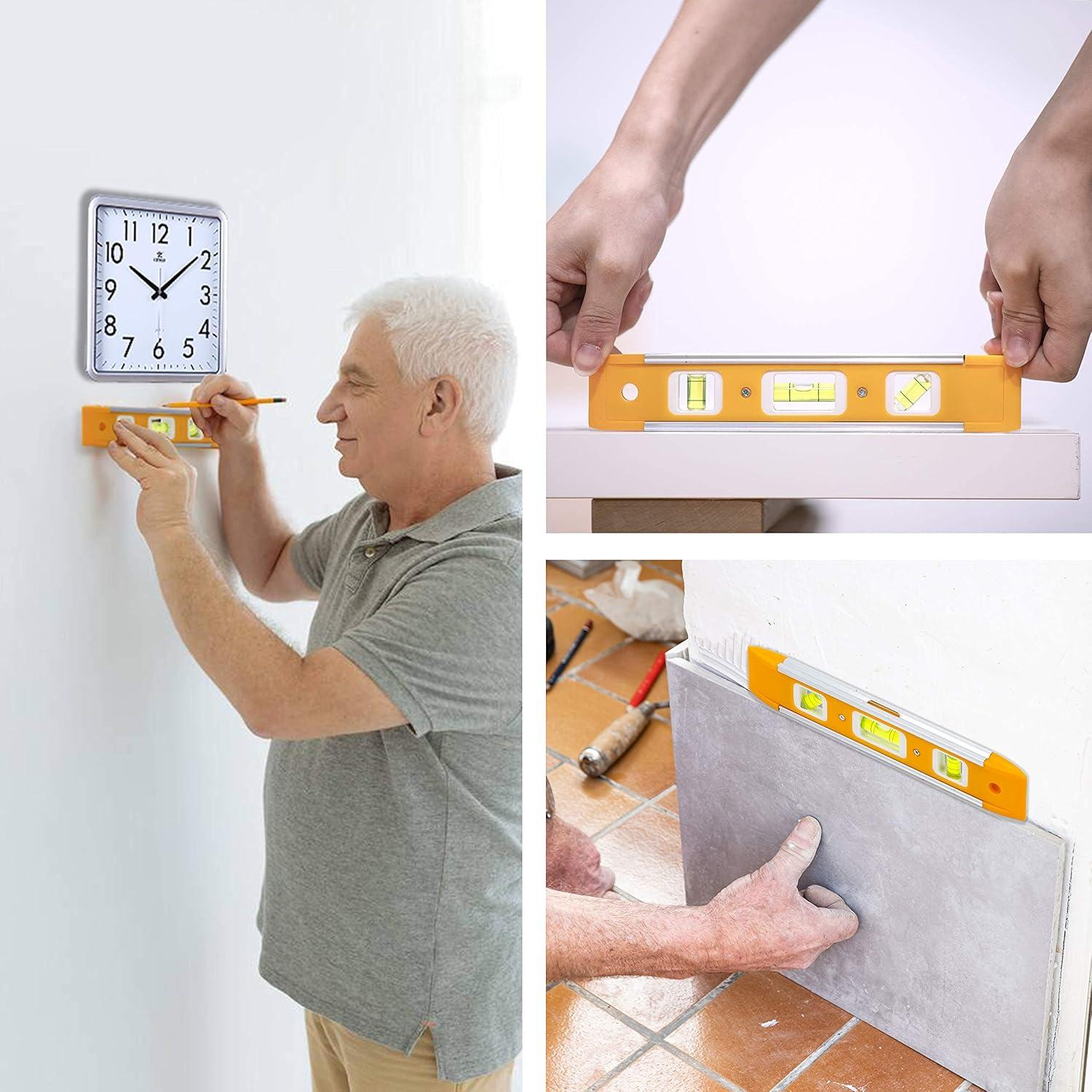 Nivel Torpedo Magnético LAND 22.5 cm con 3 Viales Naranja