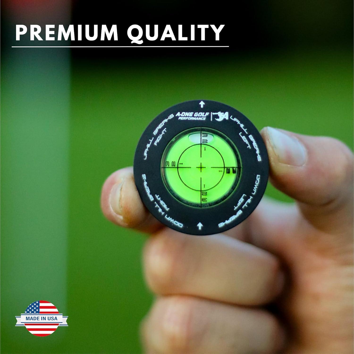 Marcador de Pelotas de Golf A-ONE con Nivel de Espíritu y Alineación