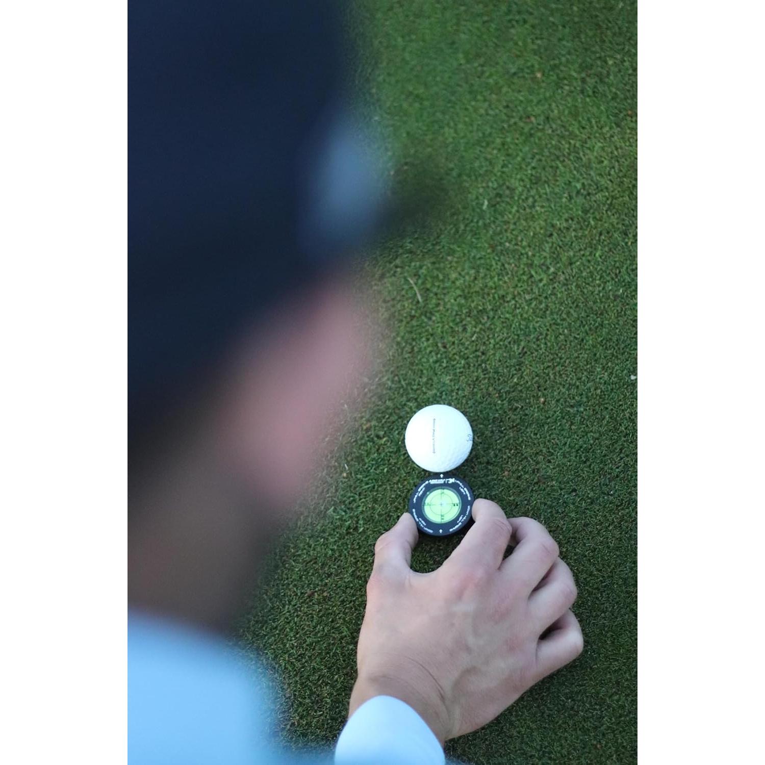 Marcador de Pelotas de Golf A-ONE con Nivel de Espíritu y Alineación