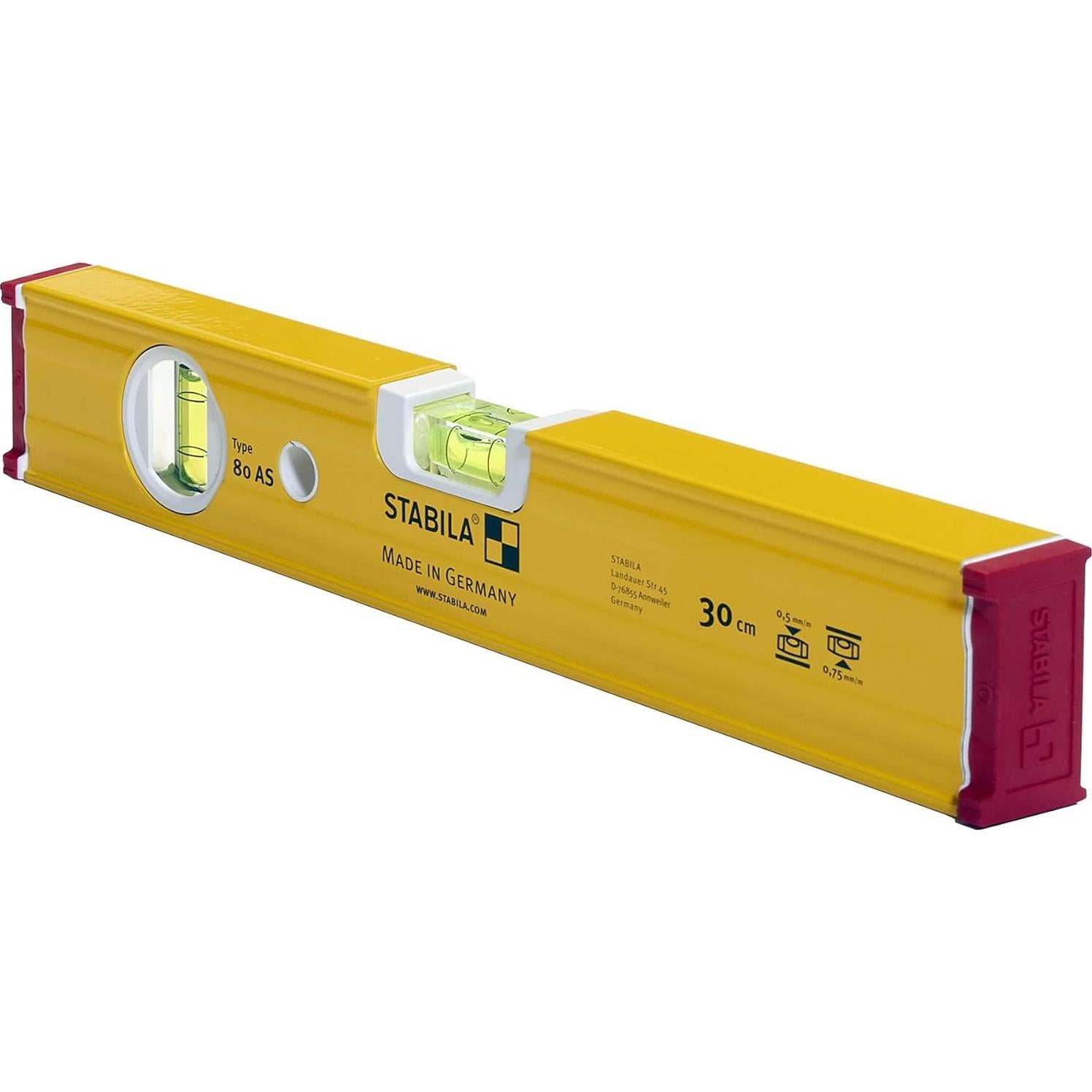 Nivel de Burbuja Stabila 29012 30.48 cm Tipo 80 AS-2