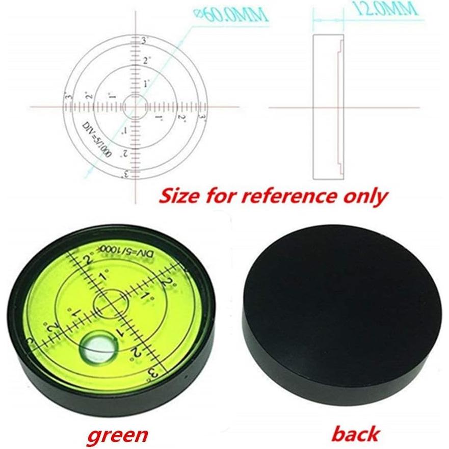 Nivel de Burbuja Horizontal UMEI 60mm Aluminio Precisión 15'