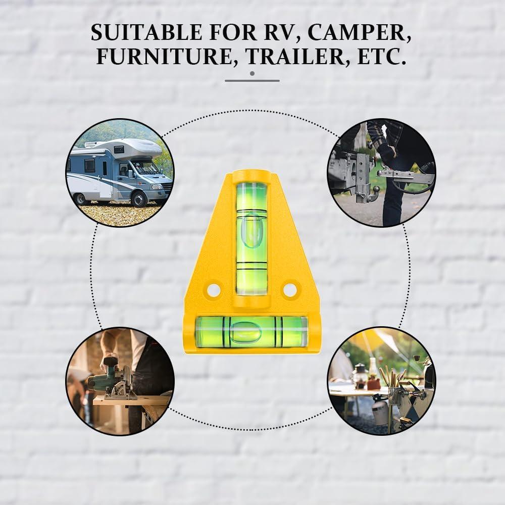 Niveladores Magnéticos para RV Lecctso - 4 Piezas, Amarillo
