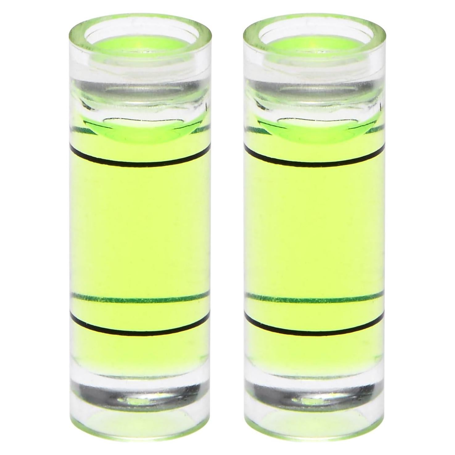 Nivel de Burbuja Cilíndrico HARFINGTON 2 Pcs 23mm Verde