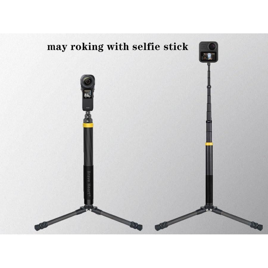 Trípode Mini de Fibra de Carbono Corazón Valiente para Cámaras