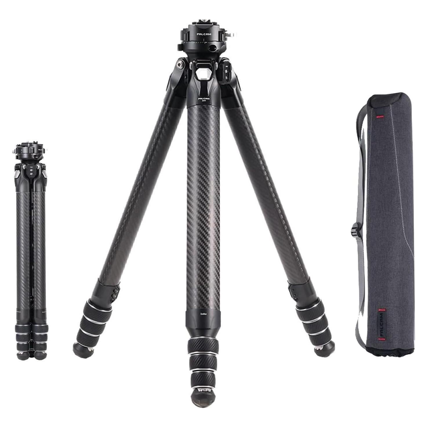 Trípode de fibra de carbono Kongeeker F38 Pro, 154.94 cm, 5kg