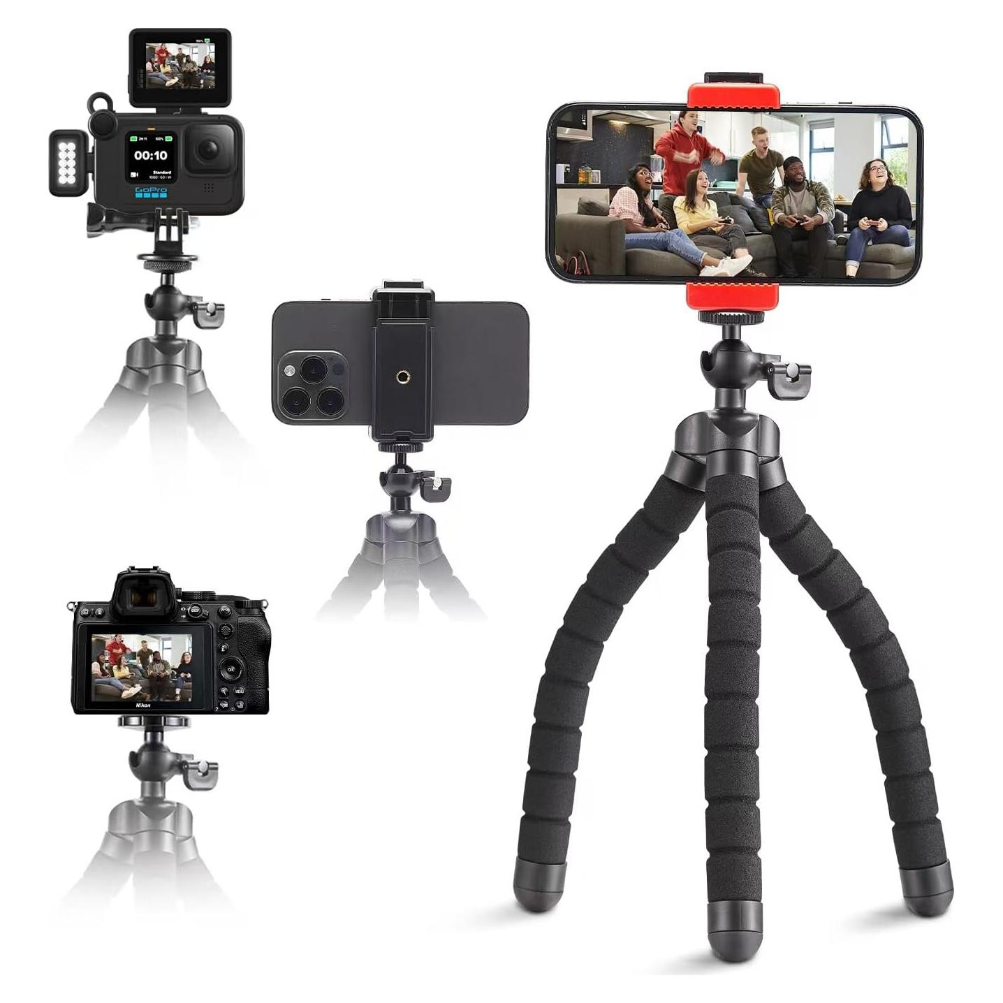 Trípode Flexible Portátil Aitteel ATAY-11 para Teléfono Móvil