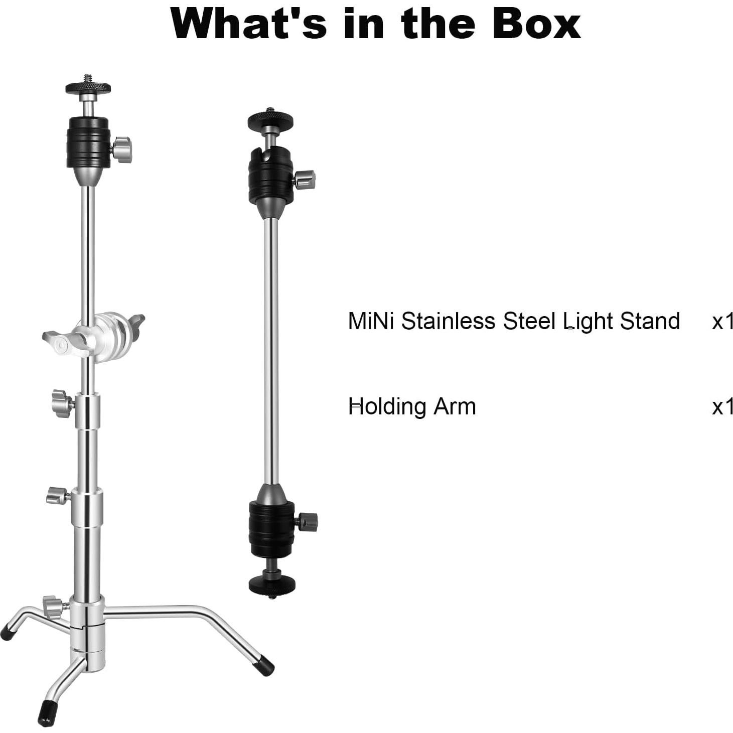 Soporte de trípode ajustable Supon 53cm para cámara y micrófono