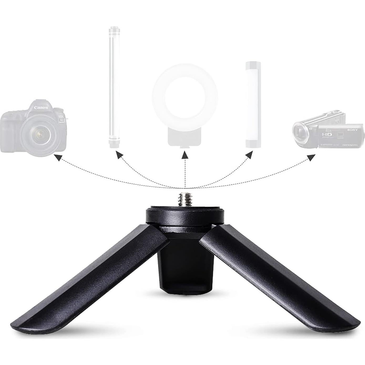 Trípode Mini LUXCEO Soporte de Escritorio 8.41x2.99cm