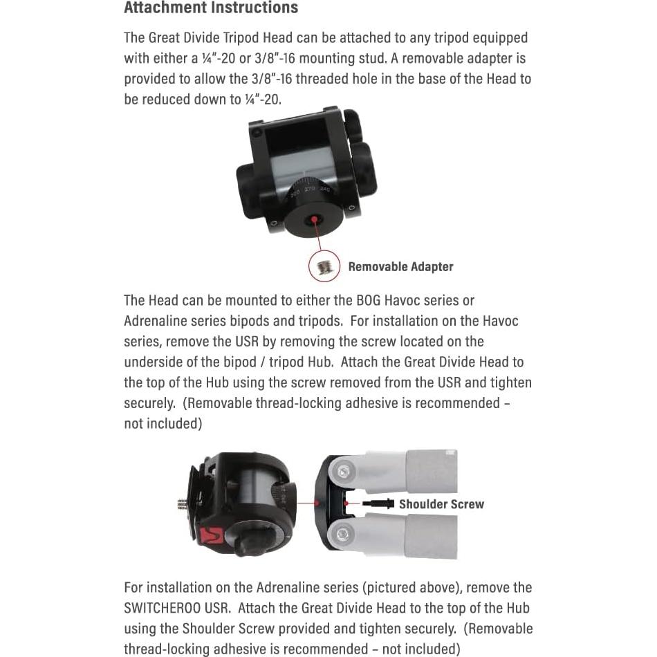 Cabeza de Trípode BOG Great Divide Arca-Swiss 0.45 kg