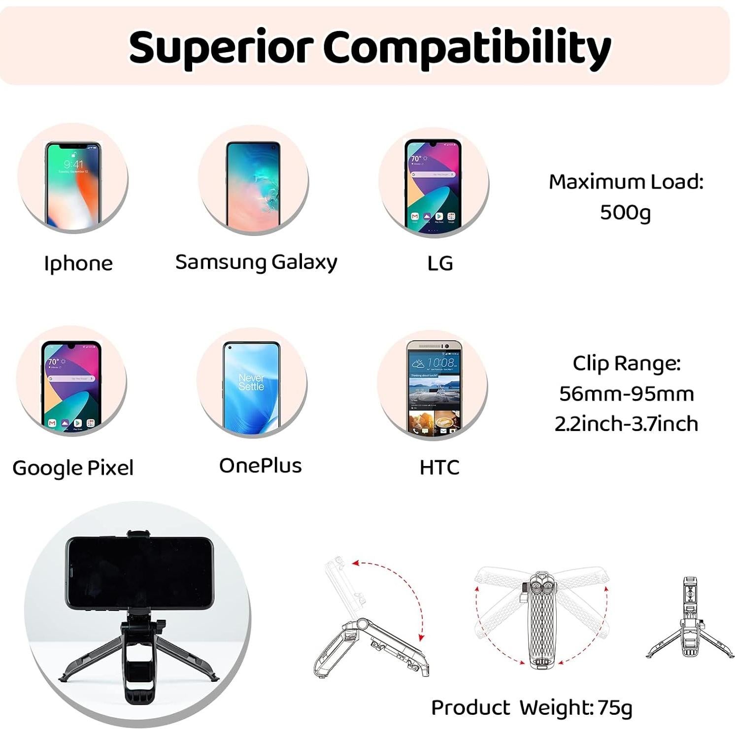 Trípode Mini de Escritorio Goocong S2 para Smartphone
