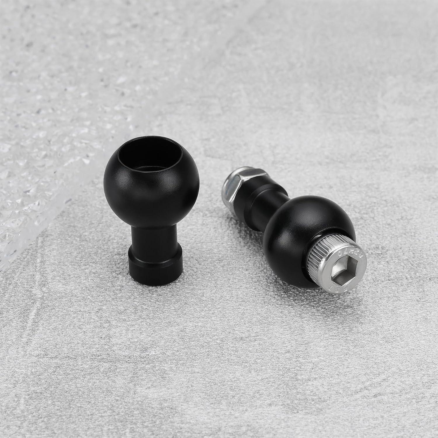 2 Piezas Adaptador de Tornillo M6 con Cabeza de Bola Aluminio