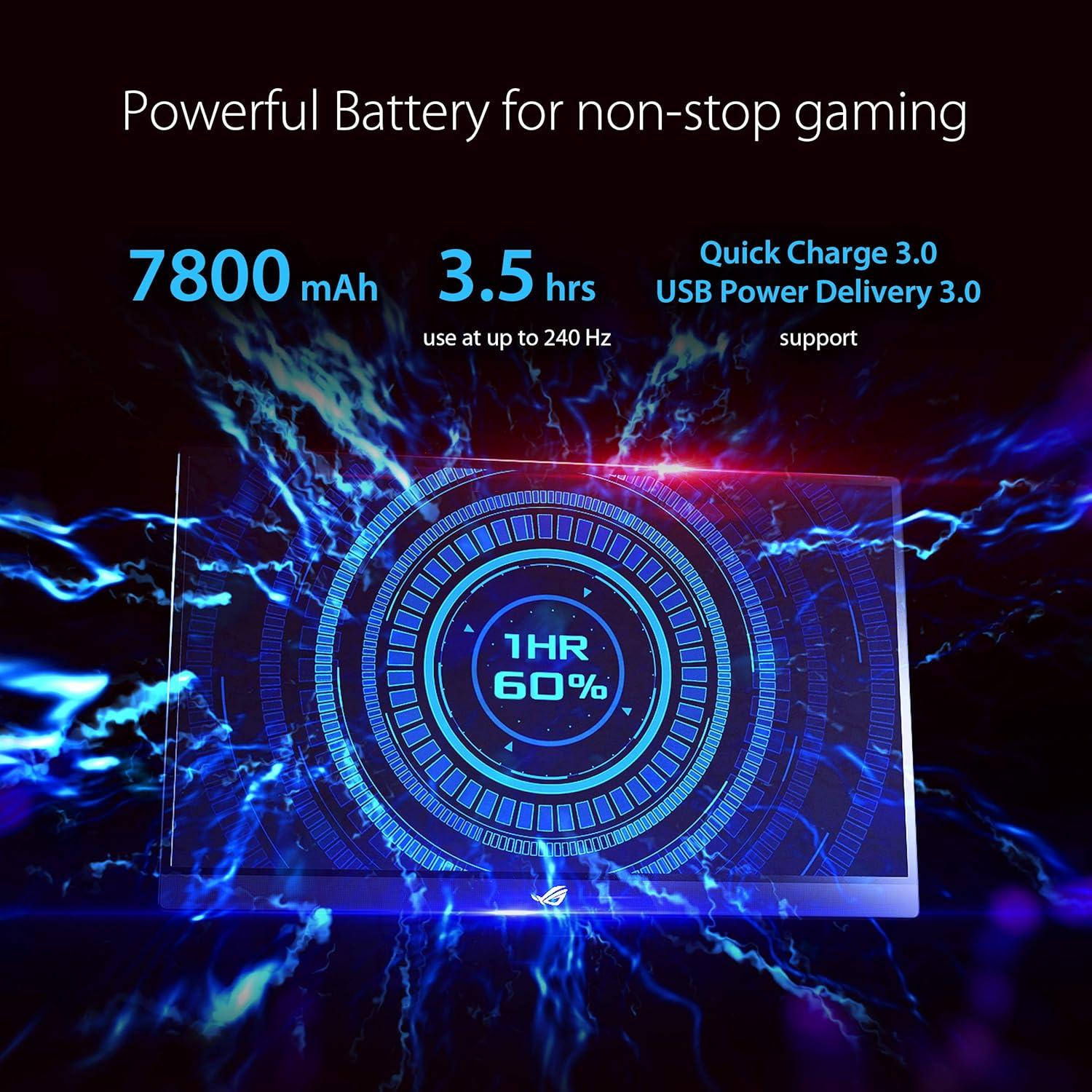 Monitor Portátil para Juegos ASUS ROG Strix XG17AHP 17.3" FHD 240Hz