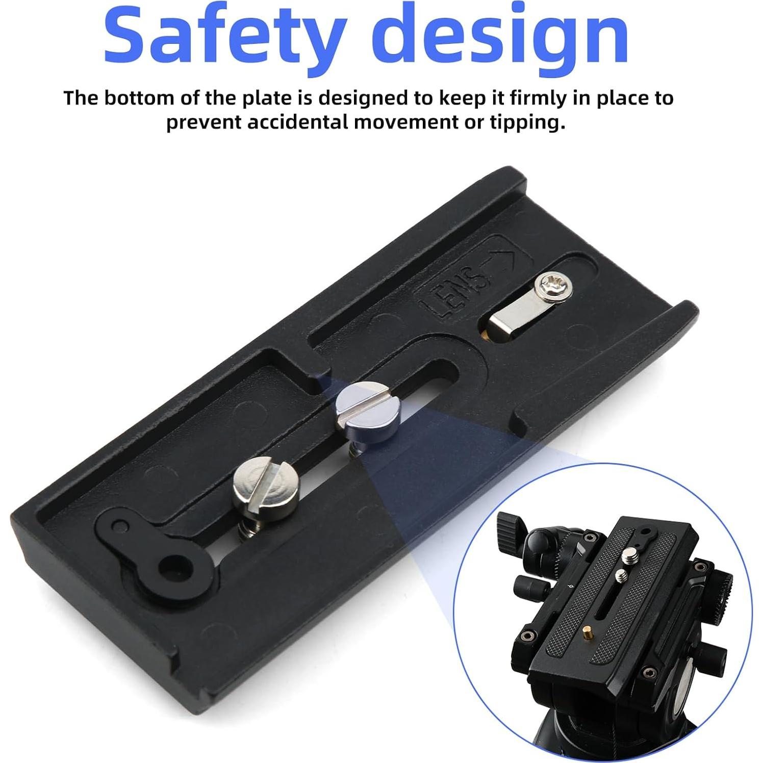 Placa de liberación rápida universal Lasuroa para trípode 12x4.9cm