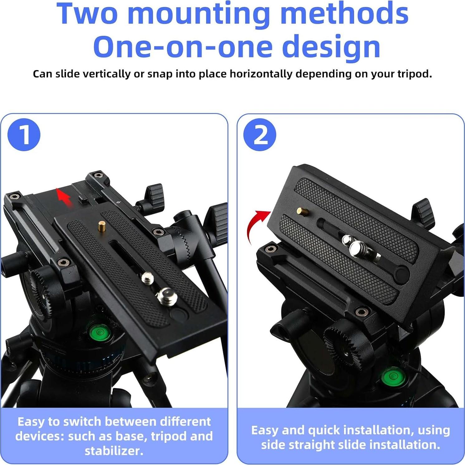 Placa de liberación rápida universal Lasuroa para trípode 12x4.9cm