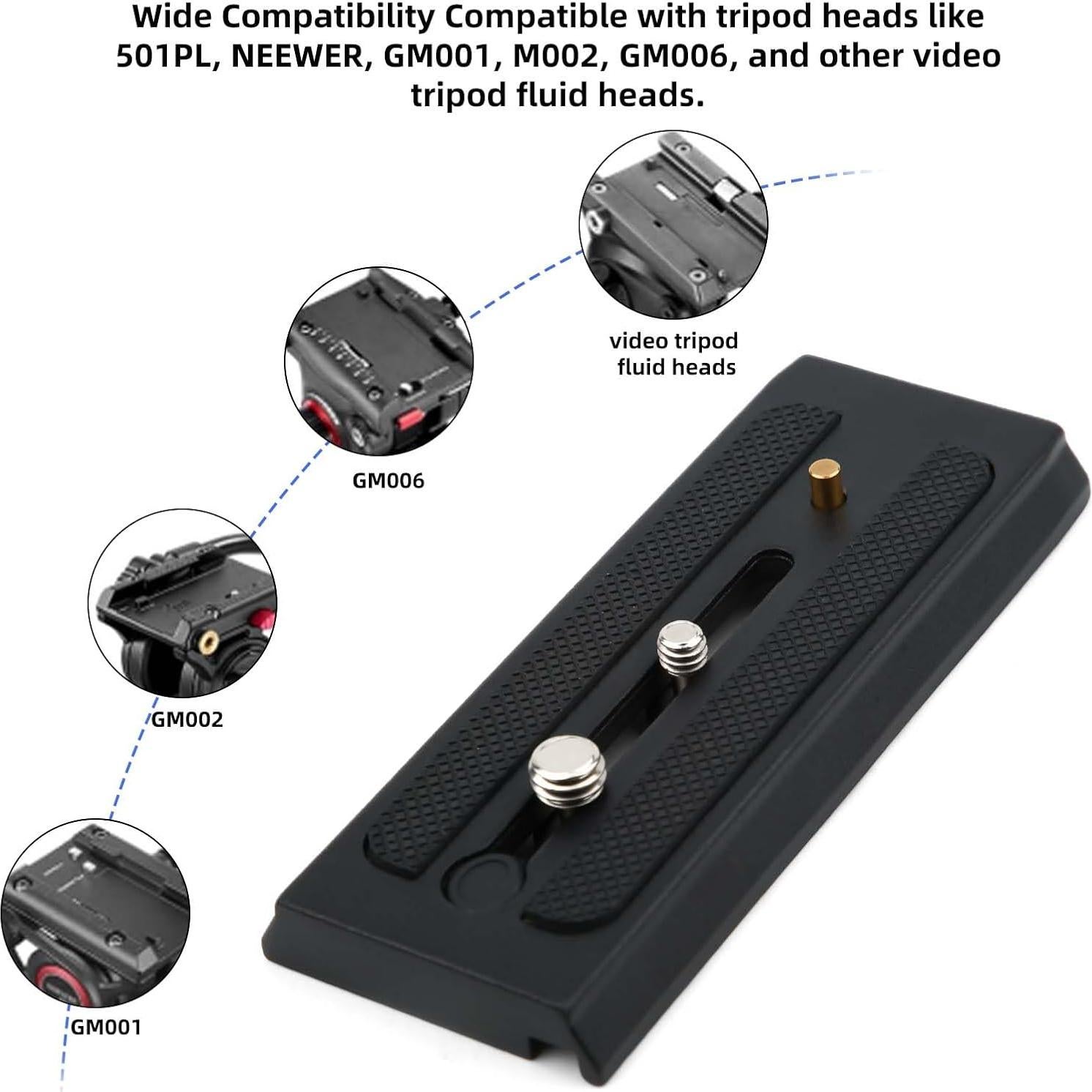 Placa de liberación rápida universal Lasuroa para trípode 12x4.9cm