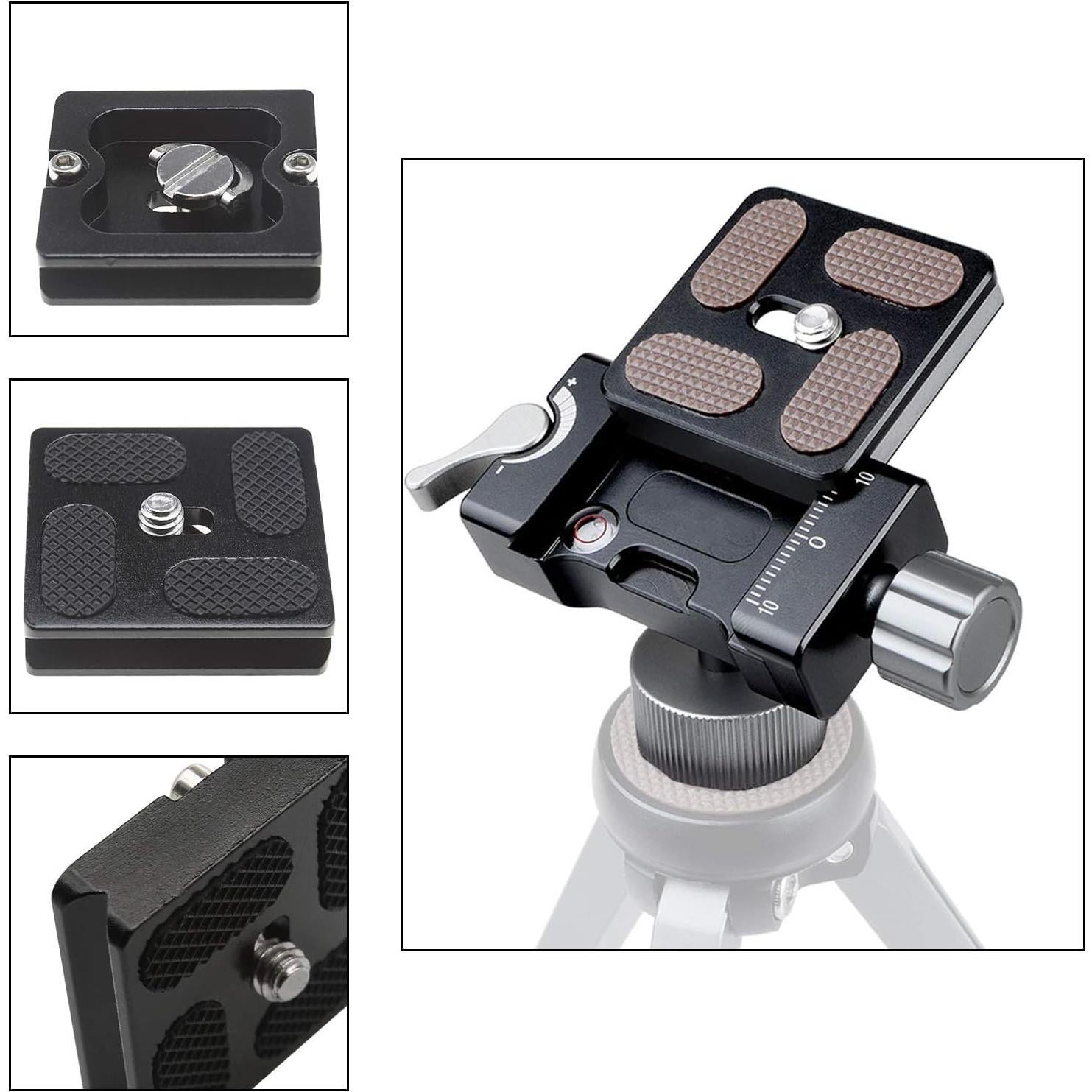 2 Placas de Liberación Rápida 40mm Micro Traders para Cámara