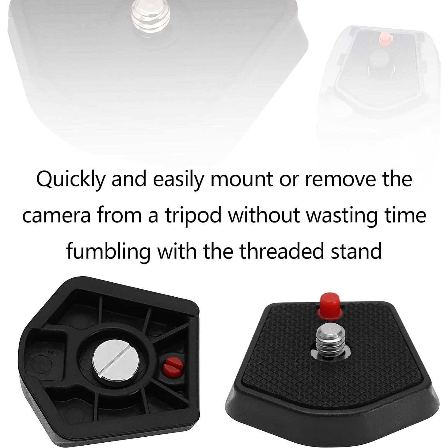 2 Piezas Placa de Liberación Rápida Manfrotto 785PL para Trípode