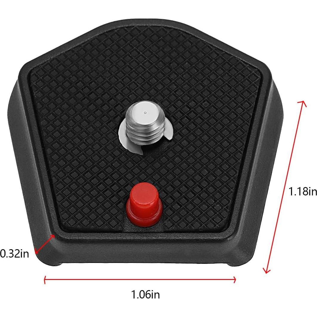 2 Piezas Placa de Liberación Rápida Manfrotto 785PL para Trípode