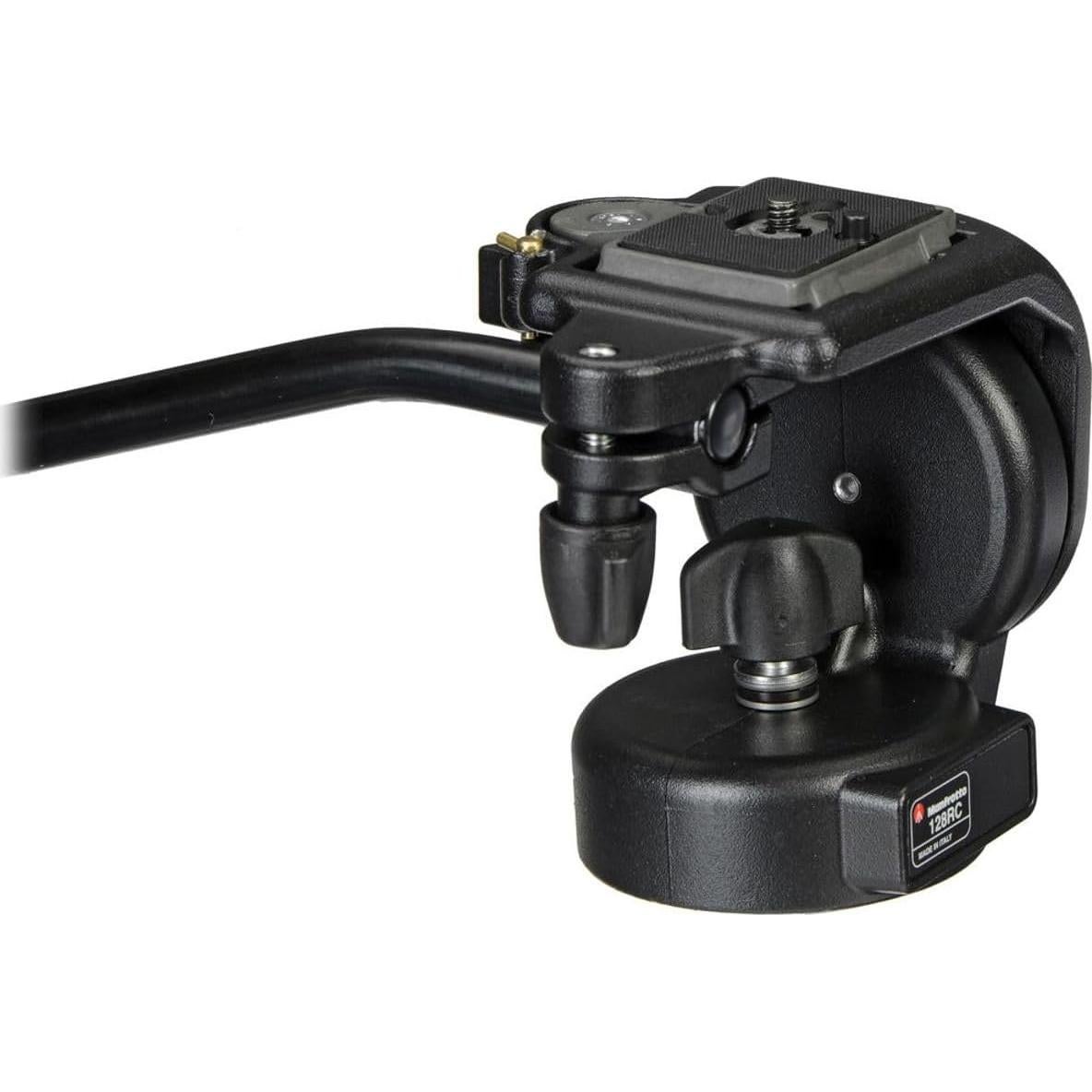 Cabezal de Fluido Manfrotto 128RC con Placa Rápida 200PL
