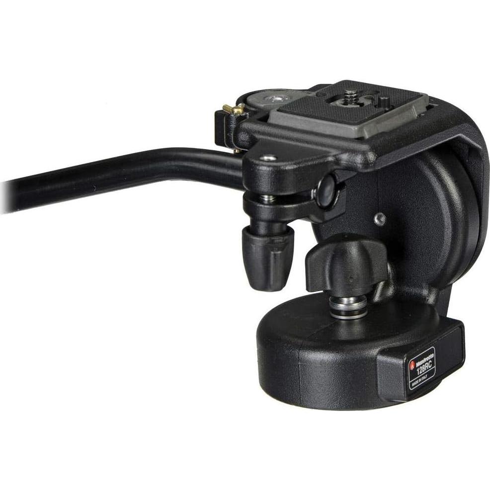 Cabezal de Fluido Manfrotto 128RC con Placa Rápida 200PL