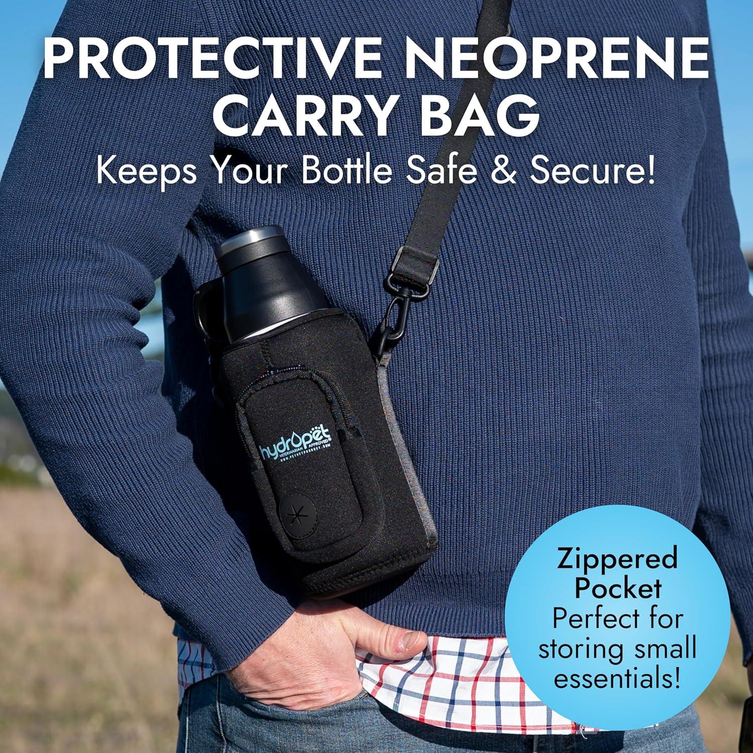 Botella de Agua Portátil para Perros HydroPet 950 ml - Acero Inoxidable Aislada