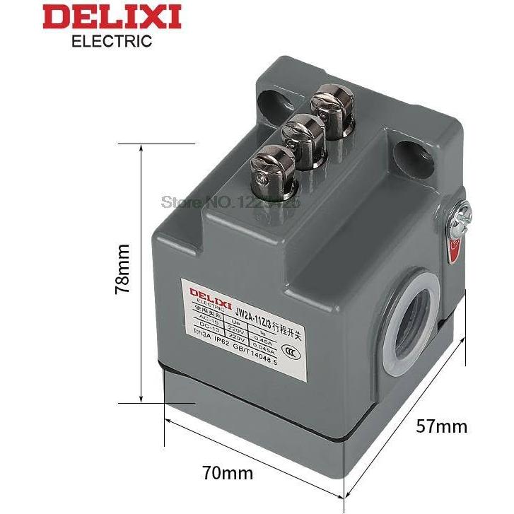 Micro Interruptor de Plunger Genérico JW2A-11Z/3, 220V 3A, IP65